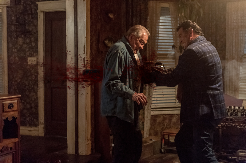 Lee Majors and Bruce Campbell as Brock and Ash Williams, just having a typical family moment together.